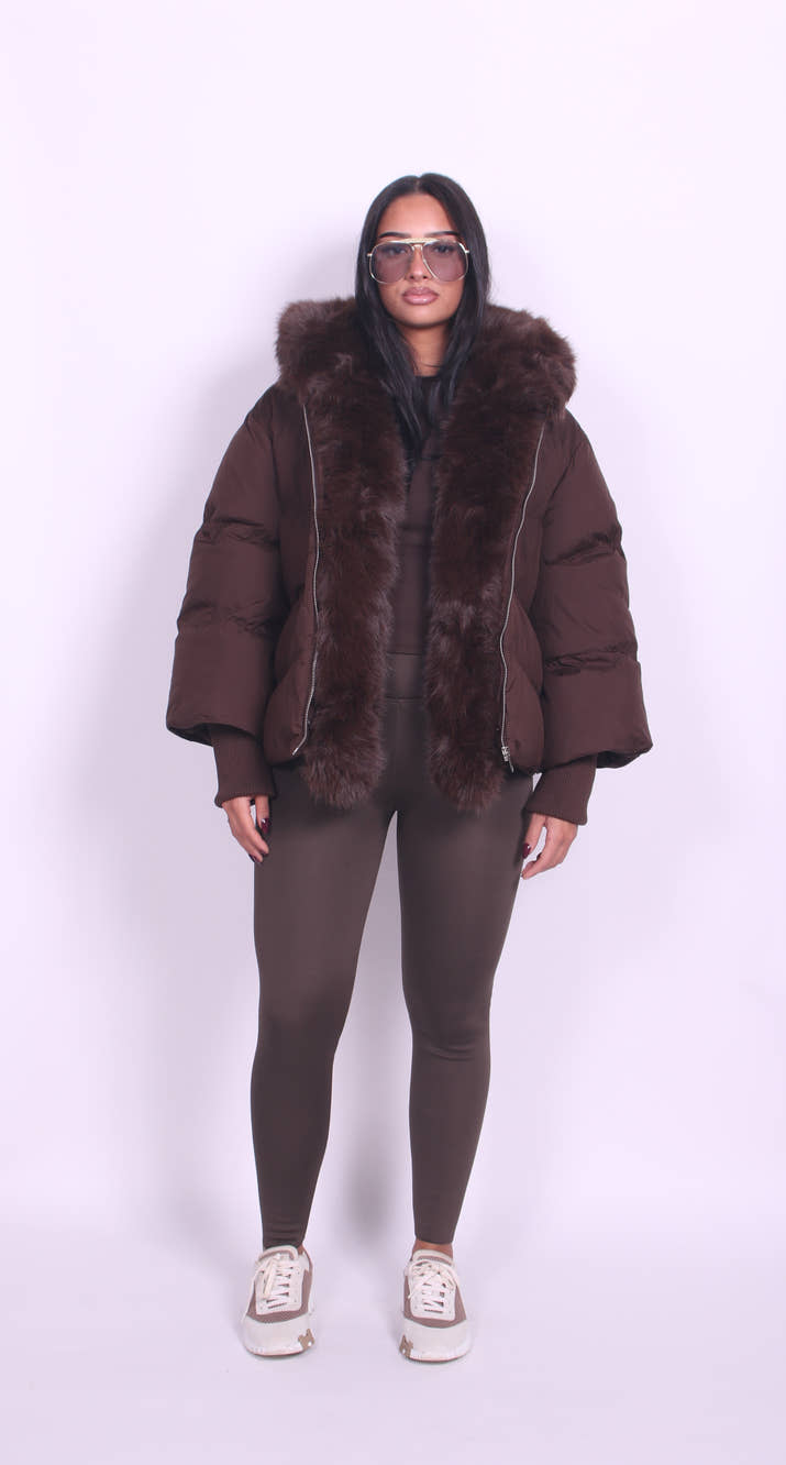 Luna puffer Brown