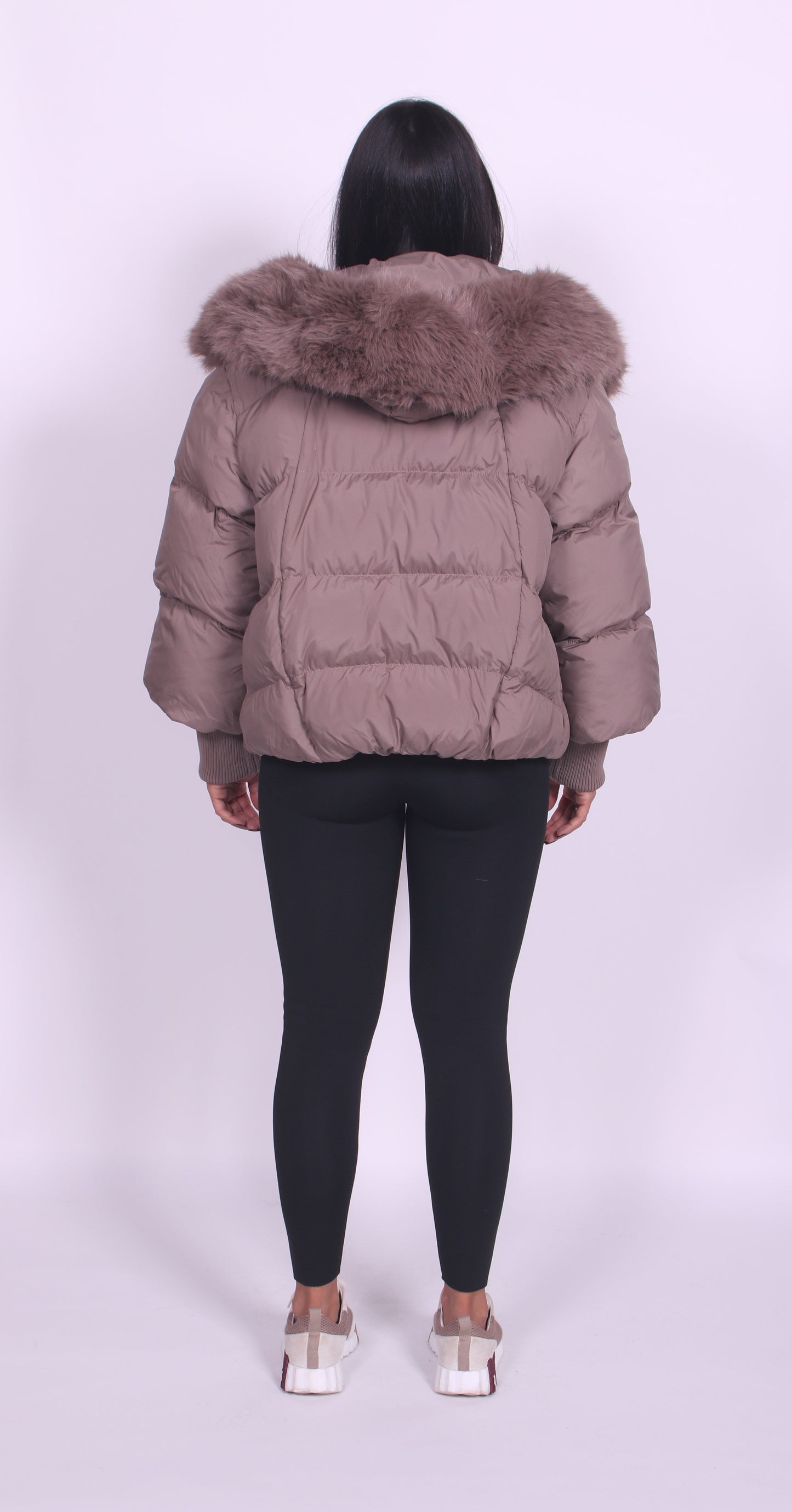 Luna puffer Taupe