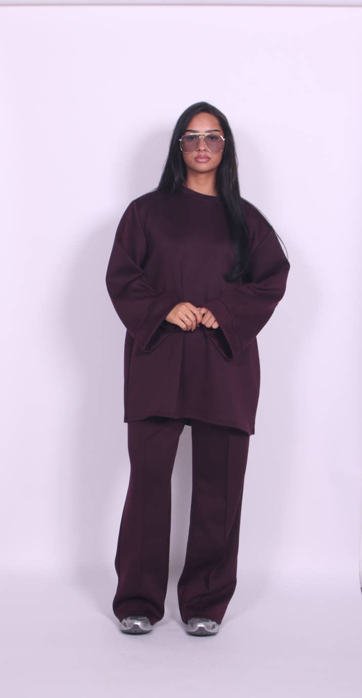 Comfy twinset Bordeaux