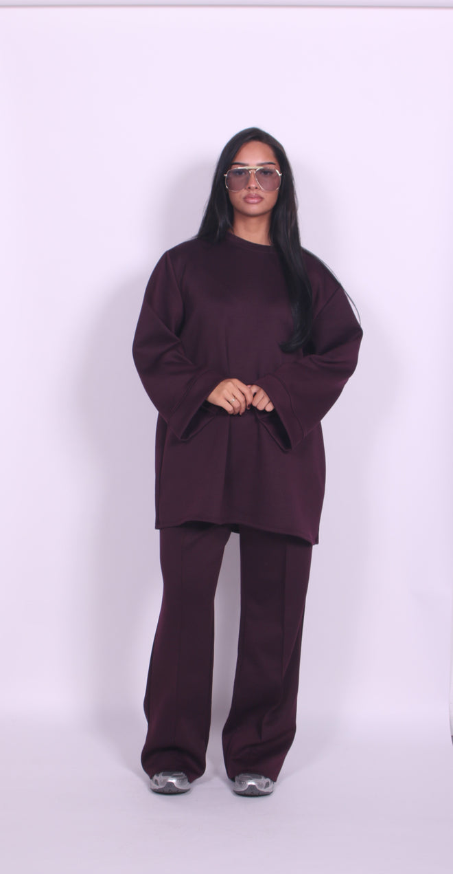 Comfy twinset Bordeaux