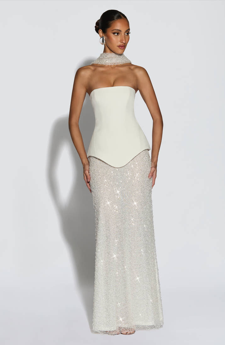 Allaire Maxi Skirt - Ivory