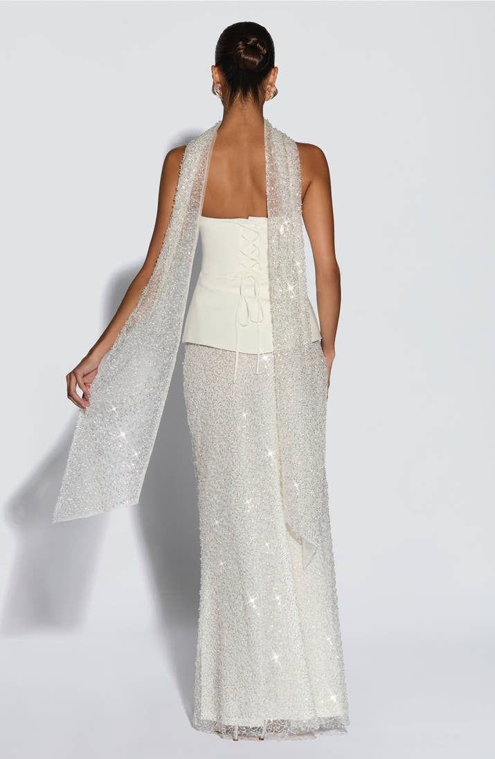 Allaire Maxi Skirt - Ivory